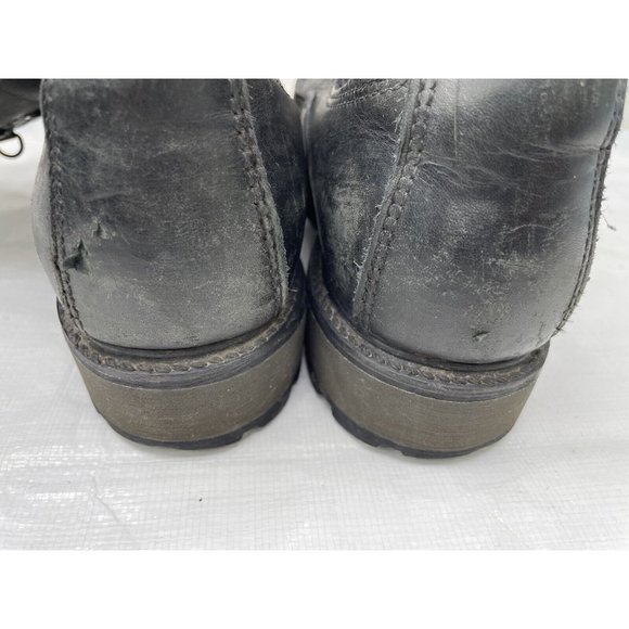 Matterhorn Men's Black Leather Waterproof Vibram Sole Steel Toed Work Boots Sz 9 - Picture 5 of 6